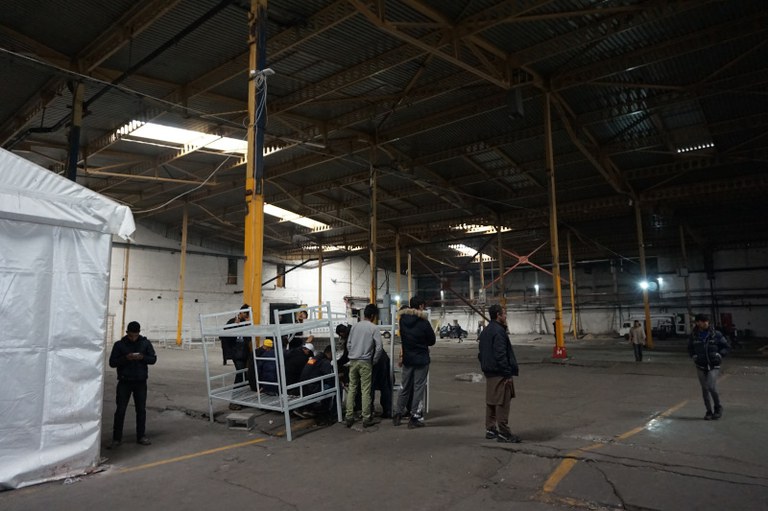 Migrants using TSF's connection in the Bira factory 