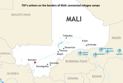 TSF's actions on the borders of Mali: connected refugee camps