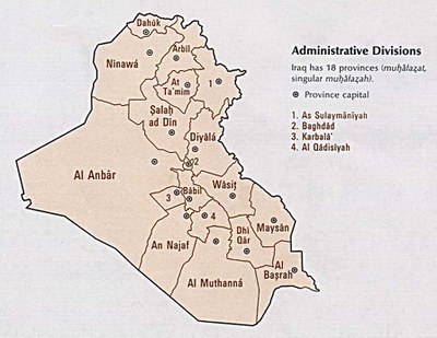 Map of Iraq