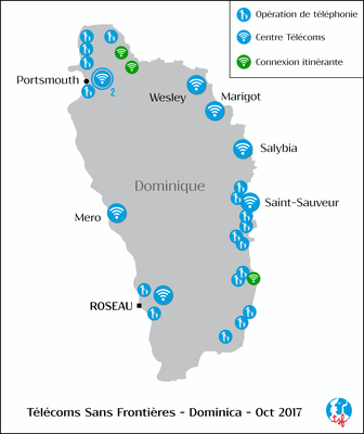 Activités de TSF en Dominique - Ouragan Maria - 2017