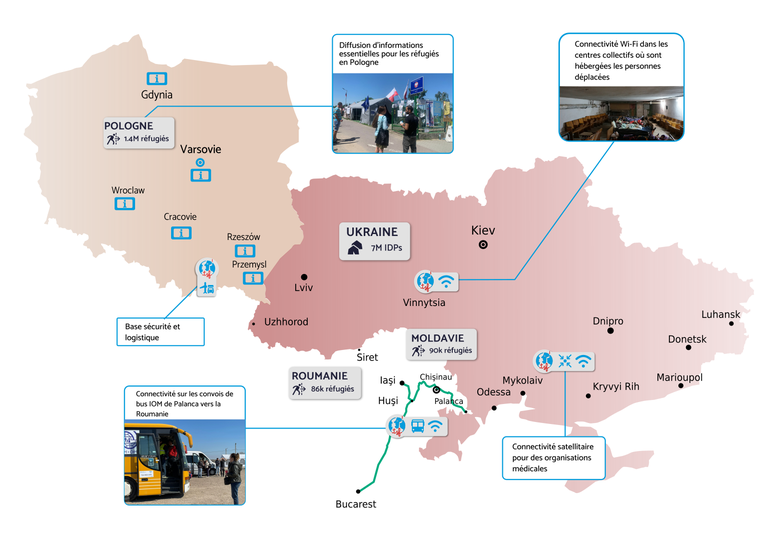 Infographie: Réponse de TSF à la crise Ukrainienne